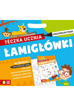 Teczka ucznia z pisakiem. Łamigłówki