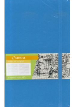 Notes A5 Kropki Romantyzm Jasny Niebieski ANTRA