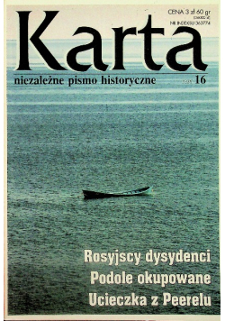 Karta niezależne pismo historyczne  nr 16