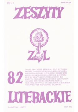 Zeszyty literackie 82 2/2003