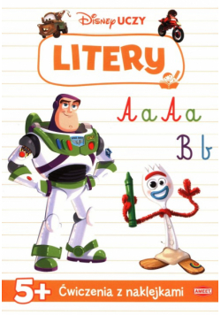 Disney Uczy Toy Story Litery Ćwiczenia z naklejkami 5+