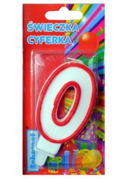 Świeczka cyferka 0