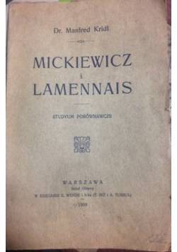 Mickiewicz i Lamennais  1909 r.