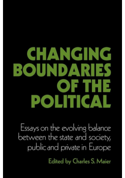 Changing Boundaries of the Political
