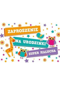 Zaproszenie Urodziny ZA-15 (10szt.)