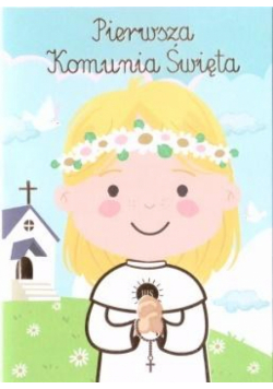 Karnet B6 Komunia - dziewczynka kolor