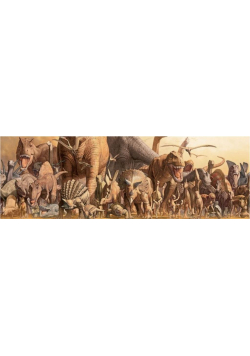 Puzzle 1000 Dinozaury, Haruo Takino, Panorama