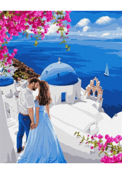 Malowanie po numerach - Santorini 40x50cm