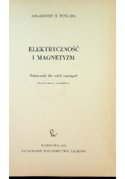 Elektryczność i magnetyzm