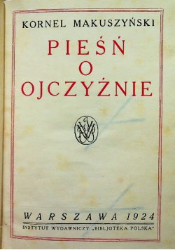 Pieśń o ojczyźnie 1924 r