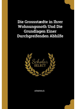 Die Grossstædte in Ihrer Wohnungsnoth Und Die Grundlagen Einer Durchgreifenden Abhilfe