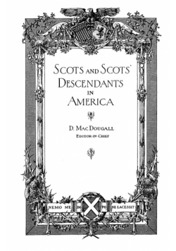 Scots and Scots' Descendants in America