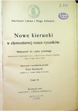Nowe kierunki w elementarnej nauce rysunków 2