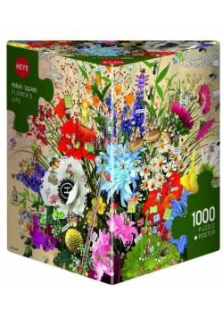 Puzzle 1000 Kwiatowe życie (Puzzle+plakat)