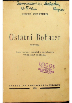 Ostatni bohater 1935 r.