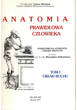 Anatomia prawidłowa człowieka Tom 1