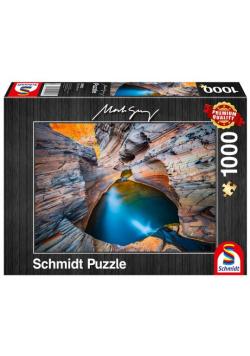 Puzzle 1000el Mark Gray Błękit indygo