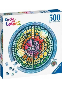 Puzzle 500 Paleta kolorów: cukierki