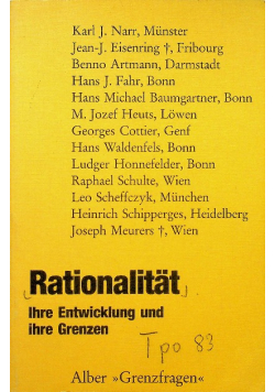 Rationalitat Ihre Entwicklung und ihre Grenzen