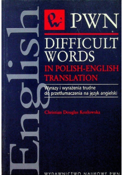 Difficult words in Polish - english translation