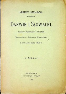 Darwin i Słowacki 1908 r.