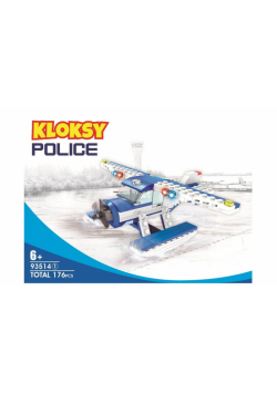 Klocki Kloksy Policja wodolot patrolowy 176 el.