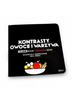 Książeczka kontrastowa. Owoce i warzywa