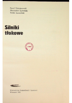 Napędy lotnicze Silniki tłokowe