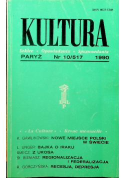 Kultura numer ostatni szkice opowiadania sprawozdania nr 10