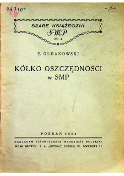 Kółko oszczędności w smp 1934 r.