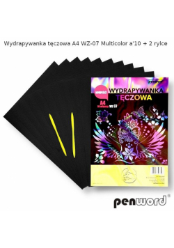 Wydrapywanka tęczowa A4 multicolor WZ-07