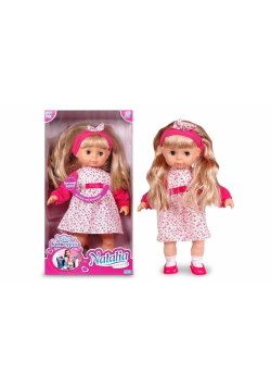 Lalka Natalia mówi po polsku 39 cm z opaską