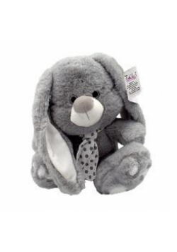 Kolekcja srebrna królik szary 20cm