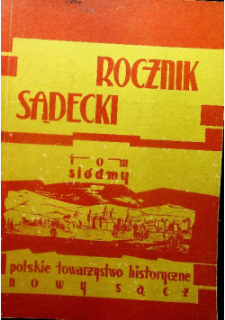 Rocznik Sądecki  tom siódmy