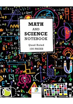 Math and Science Notebook Quad Ruled 100 Pages