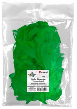 Piórka puch 16g zielone