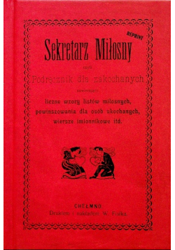 Sekretarz miłosny reprint z 1915r