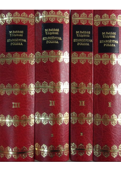 Starożytna Polska 4 tomy reprinty z ok 1846 roku