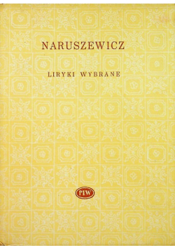 Naruszewicz Liryki wybrane