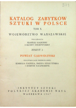 Katalog zabytków sztuki w Polsce tom X zeszyt 2