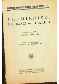 Promieniści filomaci - filareci 1928 r.