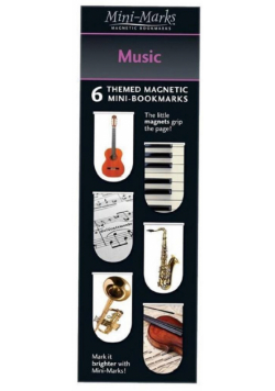 Zakładki magnetyczne Music 6 sztuk