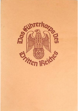 Das fuhrerkorps des dritten reiches