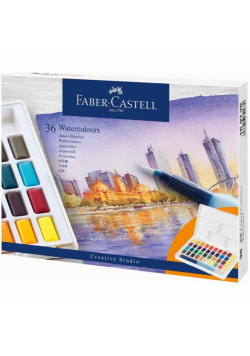 Farby akwarelowe CS kostki 36 kol. FABER CASTELL
