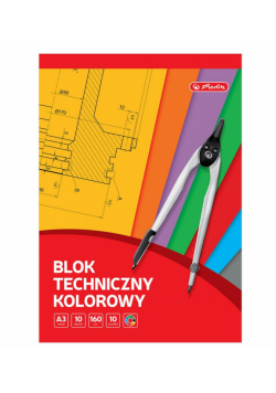 Blok techniczny A3/10K kolorowy (5szt)