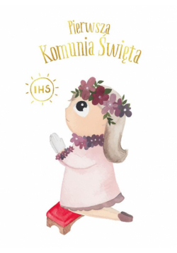Karnet B6 Komunia - Dziewczynka