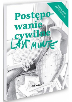 Last minute. Postępowanie cywilne 01.01.2021