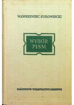 Surowiecki Wybór pism