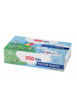 Farbki plakatowe 8 kolorów EASY