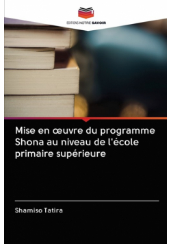 Mise en œuvre du programme Shona au niveau de l'école primaire supérieure
